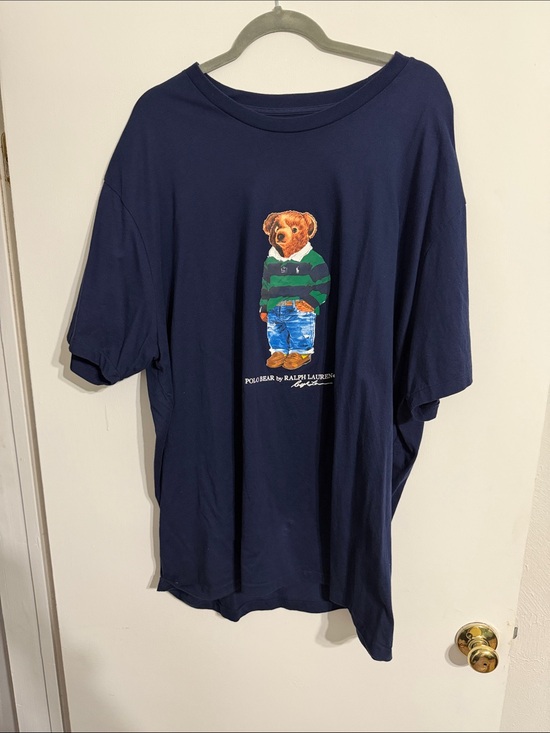 Ralph Lauren Other - Ralph Lauren Navy Tee with Green & Blue Polo Bear Graphic